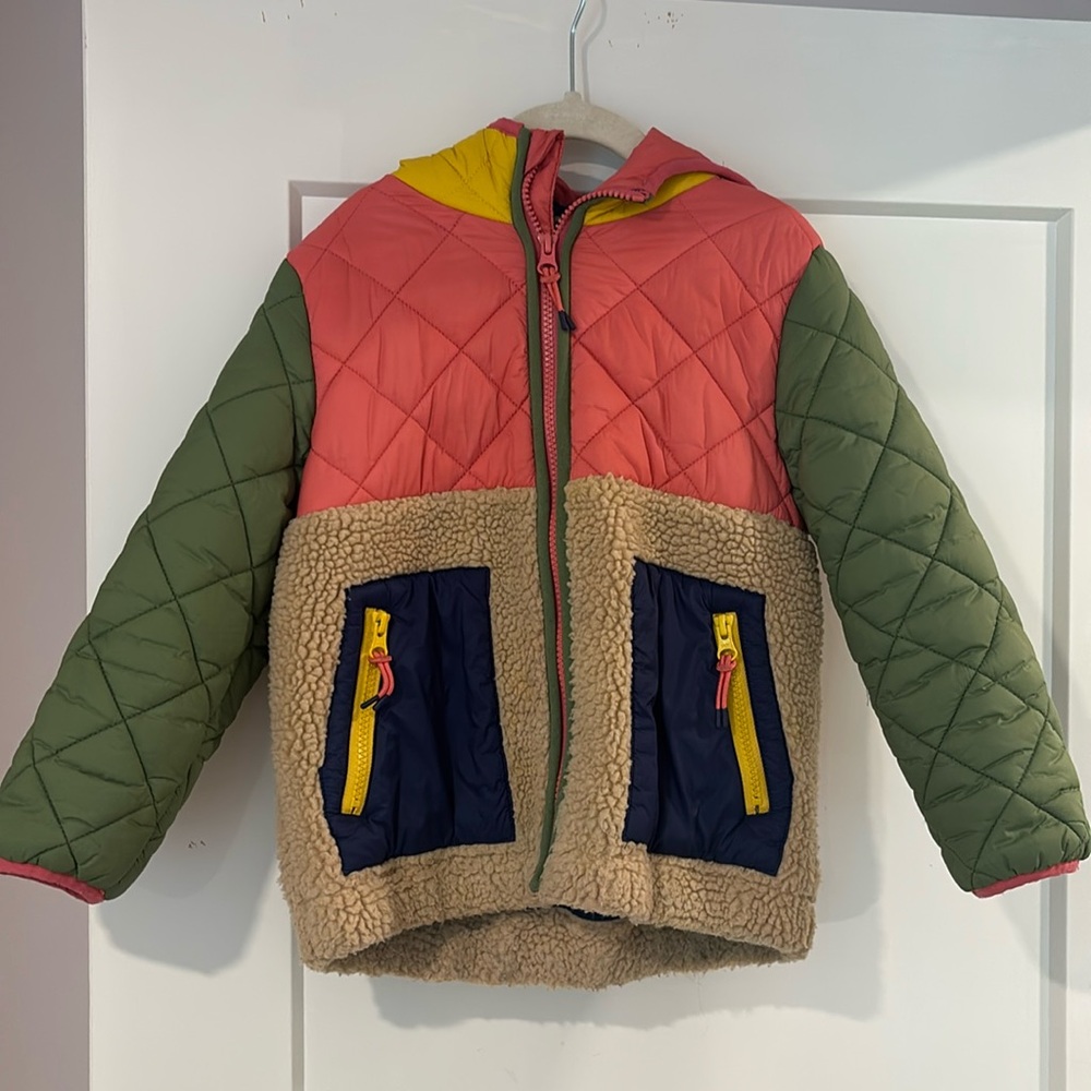 Mini Boden Girls Borg Jacket size 5-6